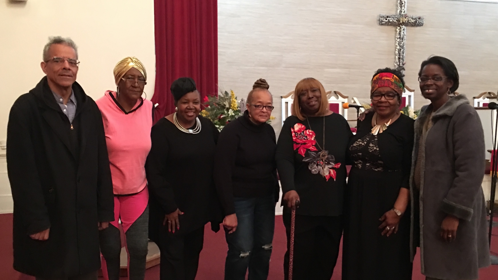 Members of The Living Well Theater at a performance at Beloved St. John Evangelistic Church. Photo courtesy of Marie-Monique Marthol.