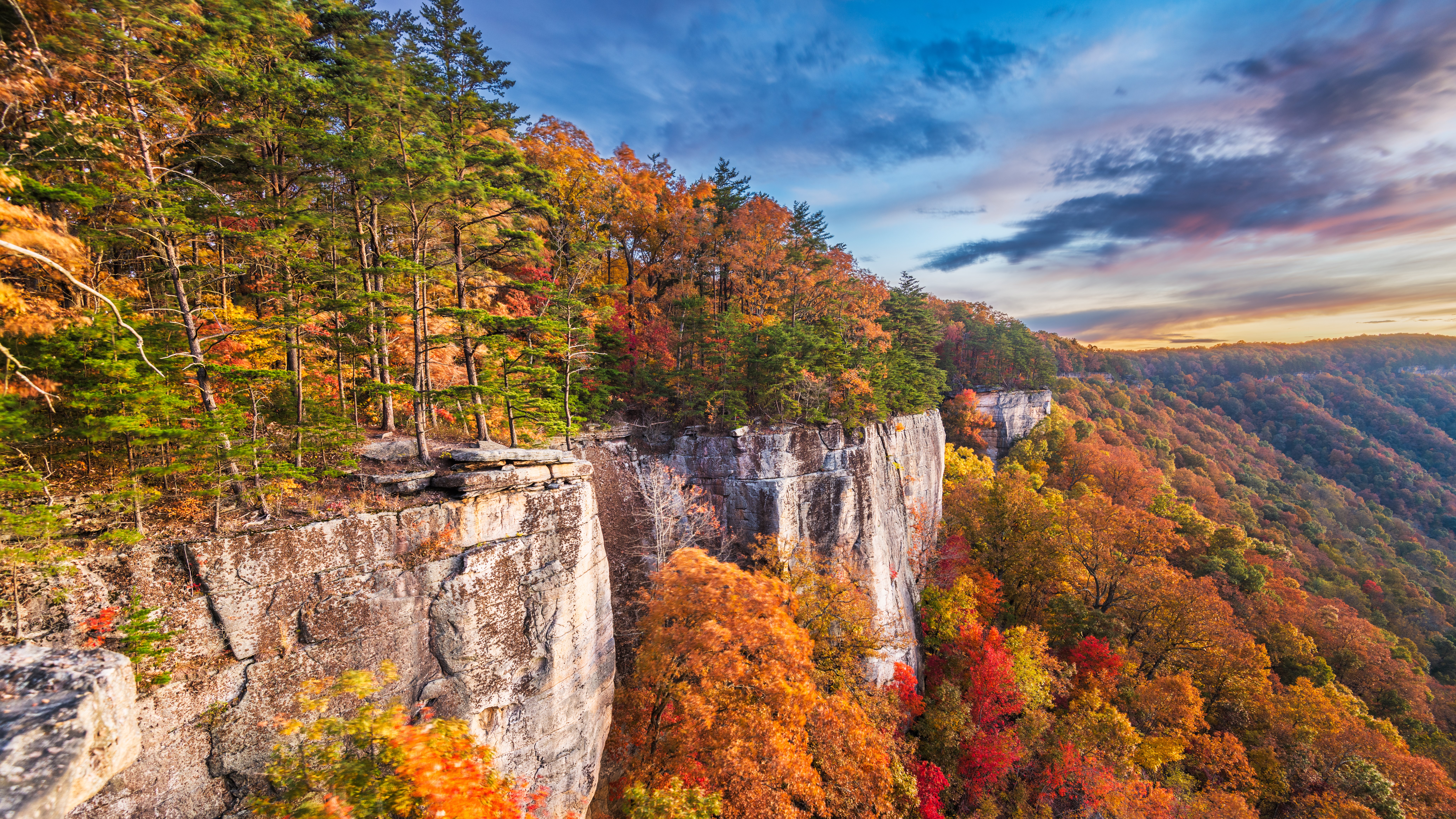 West Virginia landscape with fall colors.